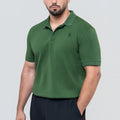 Men’s Green Polo Shirt – Hidden Placket