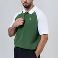 Men’s Polo Shirt – Green & White