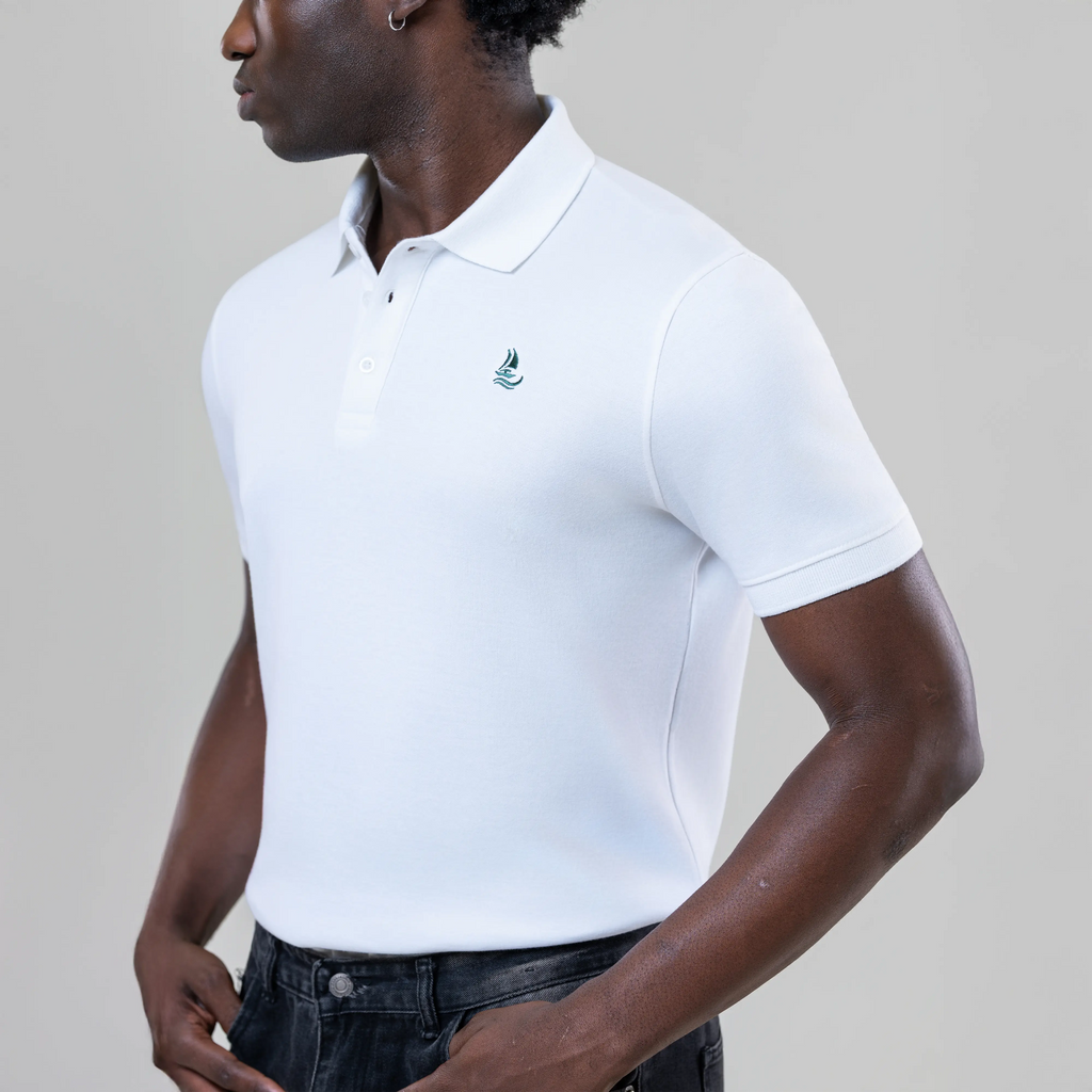 Men’s White Polo Shirt