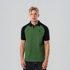 Men’s Cotton Polo Shirt – Green & Black