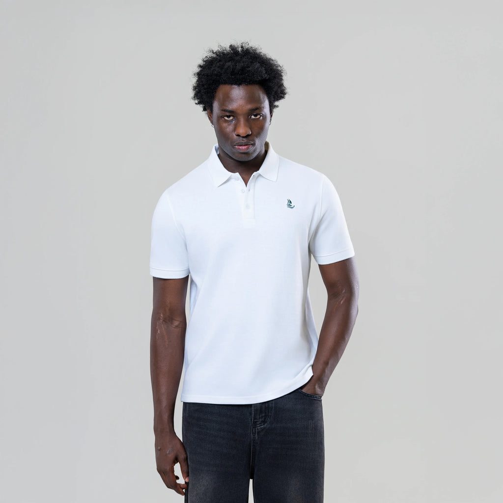 Men’s White Polo Shirt