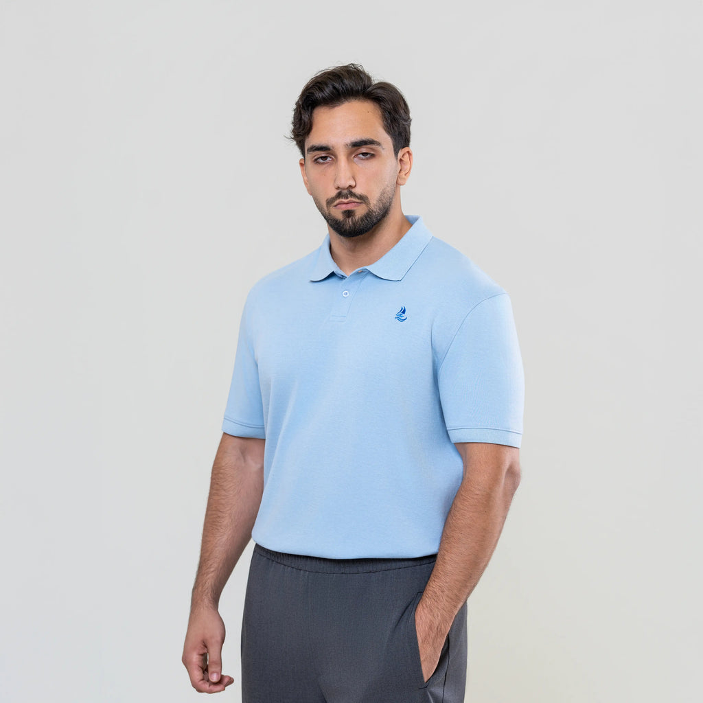Men’s Polo Shirt – Sky Blue