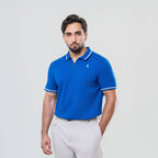 Men’s Blue Shirt with White Tipping
