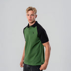 Men’s Cotton Polo Shirt – Green & Black