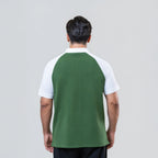 Men’s Polo Shirt – Green & White