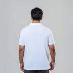 Men’s White Cotton Polo Shirt