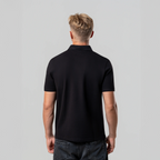 Men’s Black Pique Cotton Polo
