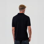 Men’s Black Polo Shirt - Hidden Placket
